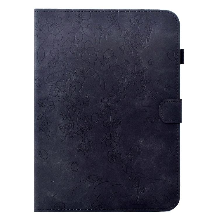 For Samsung Galaxy Tab S6 Lite / P610 Plum Blossom Embossed Smart Leather Tablet Case