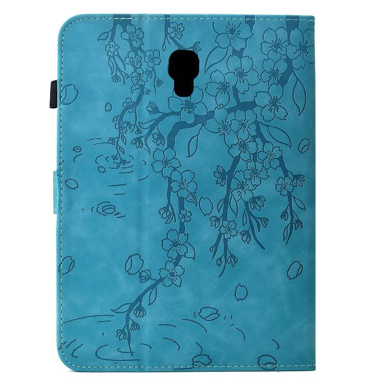 For Samsung Galaxy Tab A 10.5 / T590 Plum Blossom Embossed Smart Leather Tablet Case
