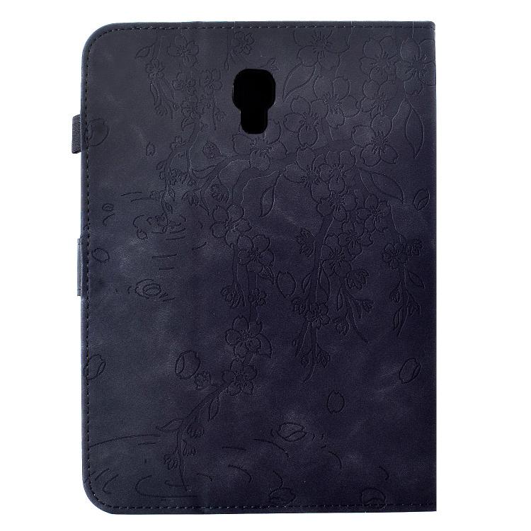 For Samsung Galaxy Tab A 10.5 / T590 Plum Blossom Embossed Smart Leather Tablet Case