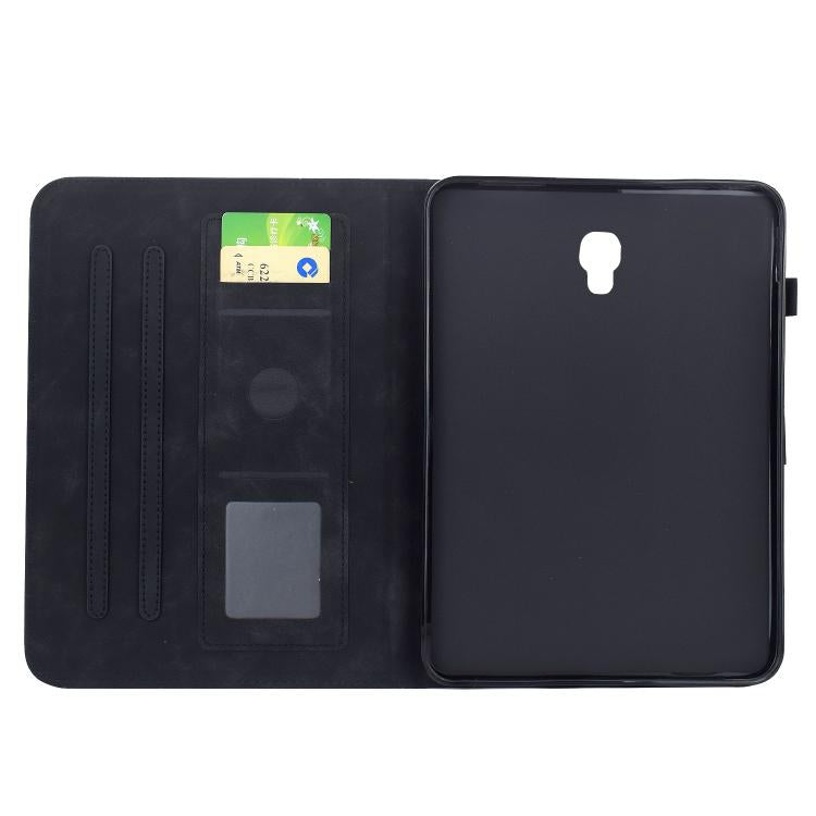 For Samsung Galaxy Tab A 10.5 / T590 Plum Blossom Embossed Smart Leather Tablet Case