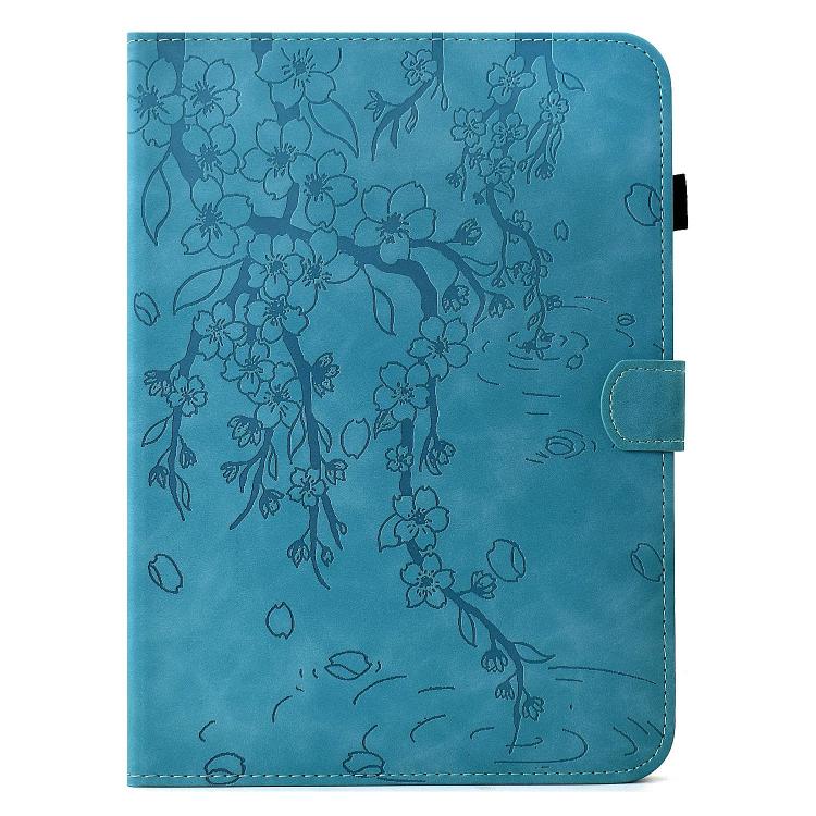 For Samsung Galaxy Tab S5e / T720 Plum Blossom Embossed Smart Leather Tablet Case