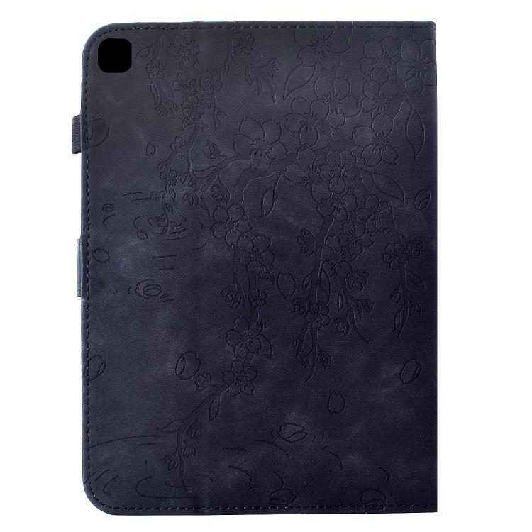 For Samsung Galaxy Tab S5e / T720 Plum Blossom Embossed Smart Leather Tablet Case