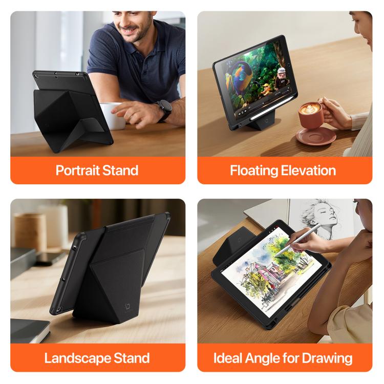 For iPad 10.2 2019 / 2020 / 2021 DUX DUCIS Vers Series PU + TPU Tablet Case