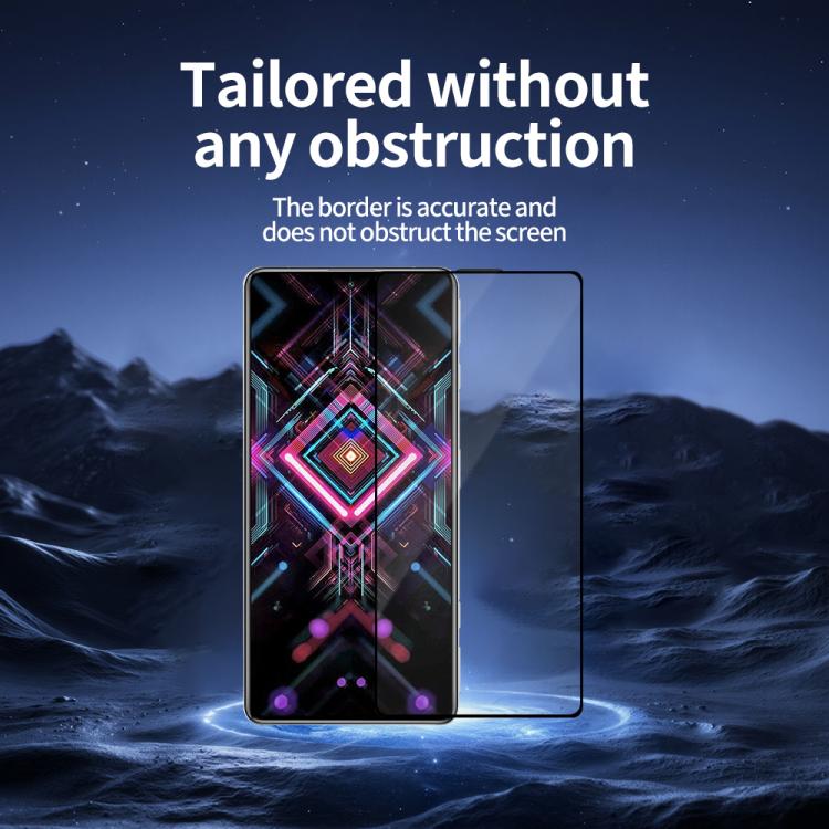 For Redmi K40 Gaming Do As You Wish Silk Screen Printed HD Tempered Glass Film - Black