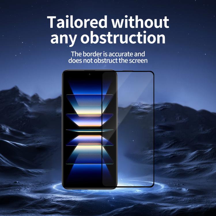 For Redmi K60 Pro Do As You Wish Silk Screen Printed HD Tempered Glass Film - Black