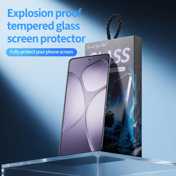 For Redmi K70 Ultra Do As You Wish Silk Screen Printed HD Tempered Glass Film - Black