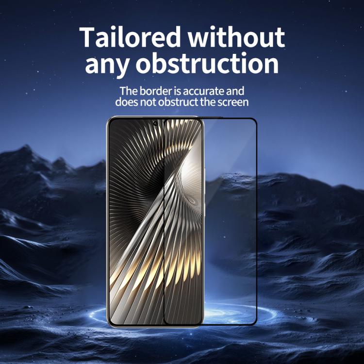 For Redmi Turbo 3 Do As You Wish Silk Screen Printed HD Tempered Glass Film - Black