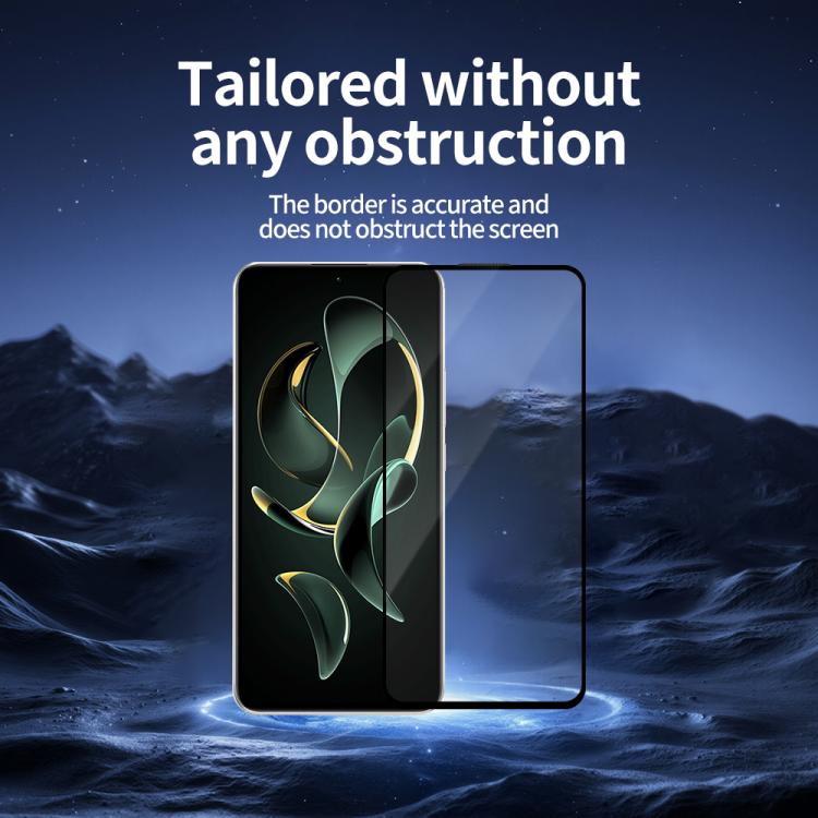 For Redmi K60 Ultra 5pcs / Pack Do As You Wish Silk Screen Printed HD Tempered Glass Film - Black
