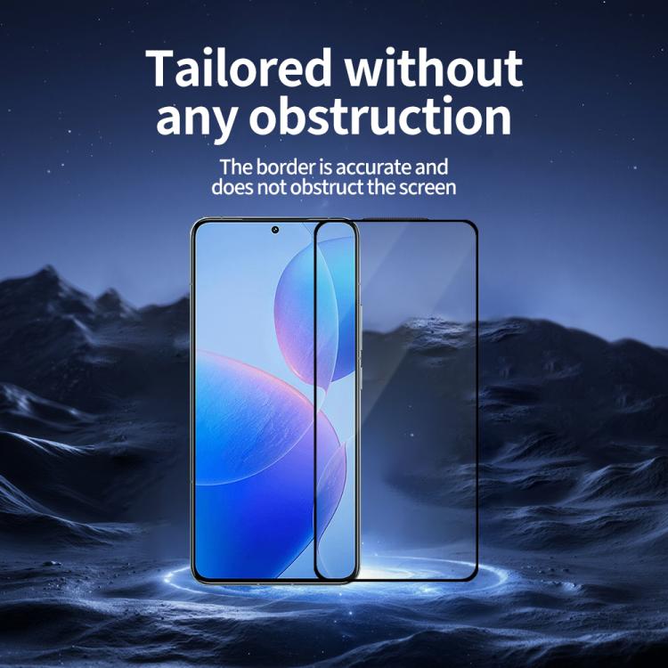 For Redmi K70 Pro 5pcs / Pack Do As You Wish Silk Screen Printed HD Tempered Glass Film - Black