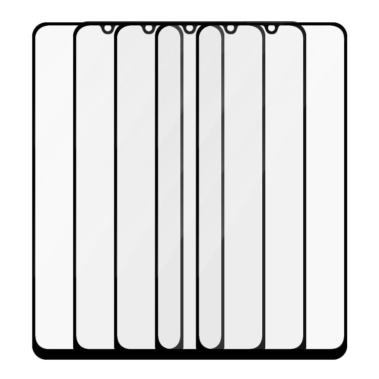 For Redmi 13C 4G 5pcs / Pack Do As You Wish Silk Screen Printed HD Tempered Glass Film - Black