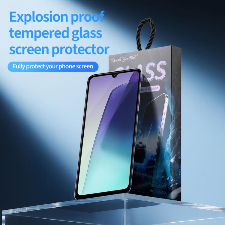 For Redmi 14R 5G / 14C 5G / 4G 5pcs / Pack Do As You Wish Silk Screen Printed HD Tempered Glass Film - Black