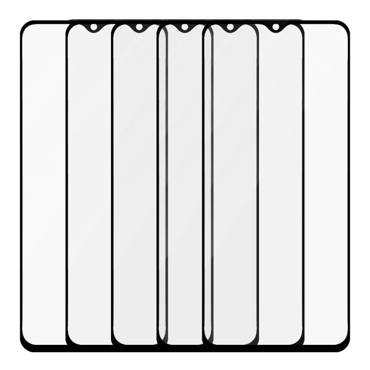 For Redmi 10 5G 5pcs / Pack Do As You Wish Silk Screen Printed HD Tempered Glass Film - Black
