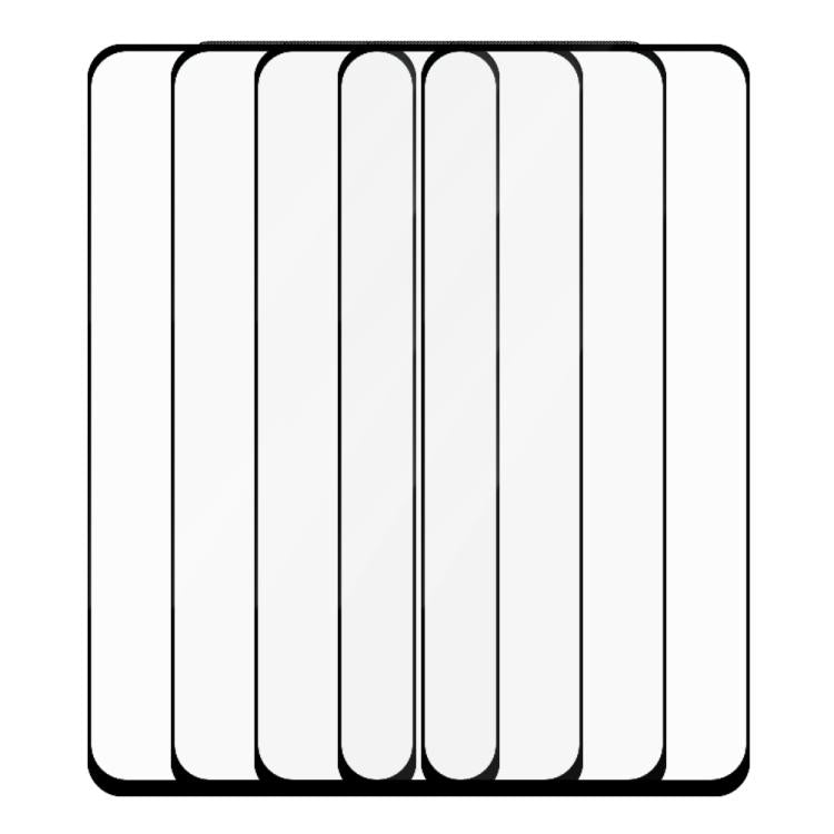 For Redmi 12 5G 2024 5pcs / Pack Do As You Wish Silk Screen Printed HD Tempered Glass Film - Black