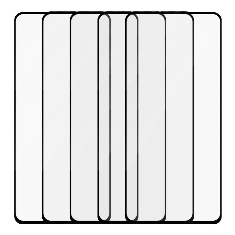 For Redmi 13 4G 5pcs / Pack Do As You Wish Silk Screen Printed HD Tempered Glass Film - Black