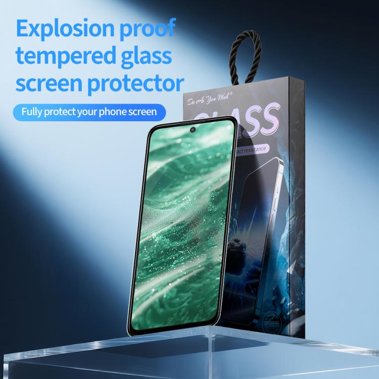 For Redmi 13 5G 5pcs / Pack Do As You Wish Silk Screen Printed HD Tempered Glass Film - Black