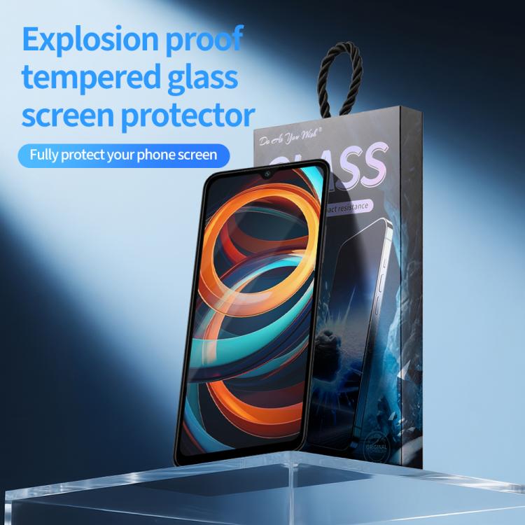 For Redmi A3 5pcs / Pack Do As You Wish Silk Screen Printed HD Tempered Glass Film - Black