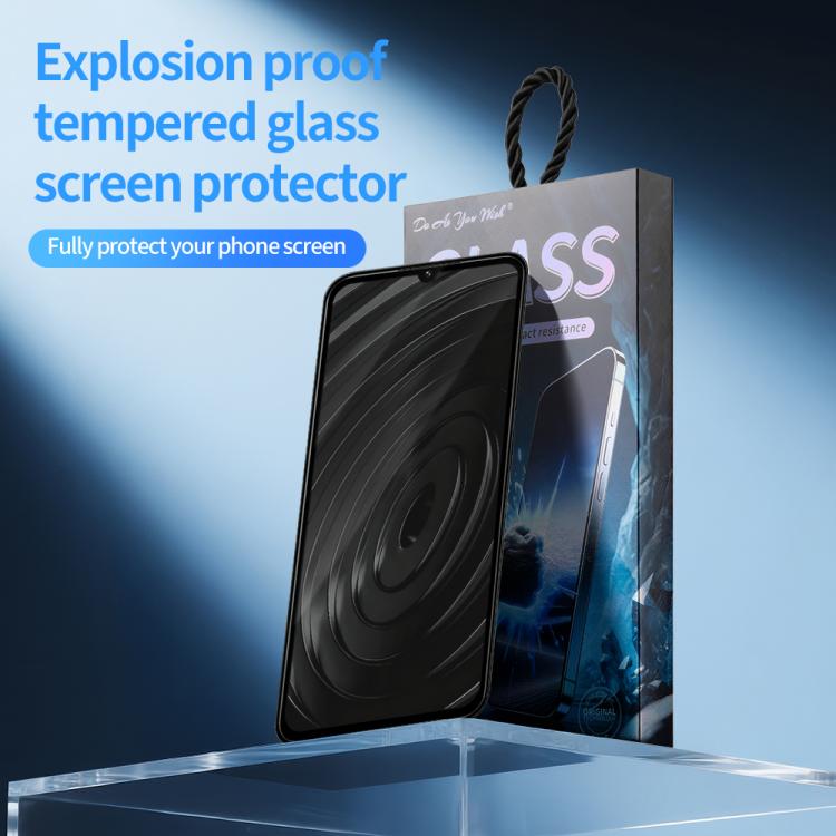 For Redmi A4 5G 5pcs / Pack Do As You Wish Silk Screen Printed HD Tempered Glass Film - Black