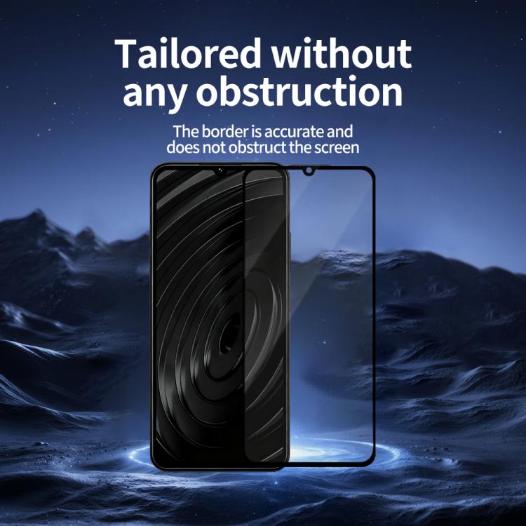 For Redmi A4 5G 5pcs / Pack Do As You Wish Silk Screen Printed HD Tempered Glass Film - Black