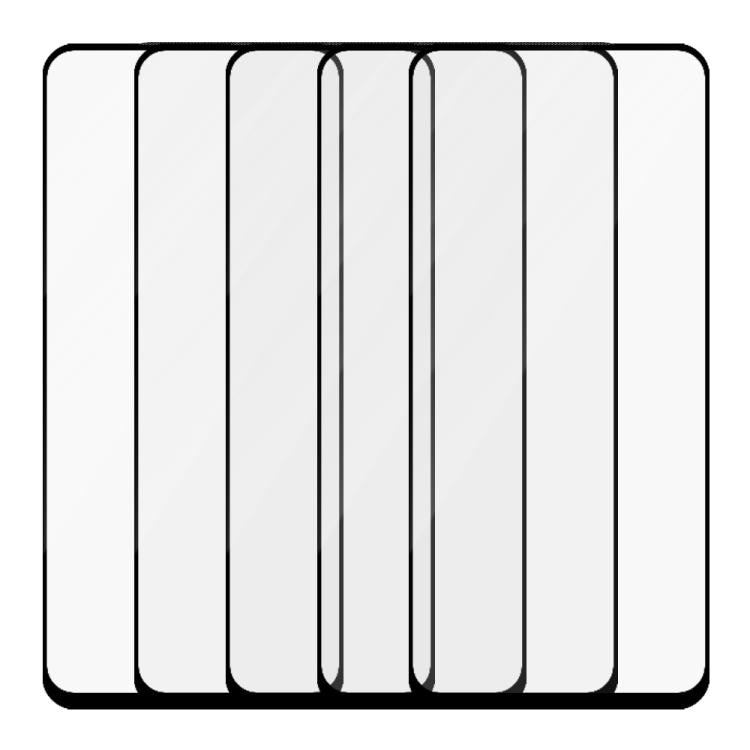 For Redmi Note 10 5G 5pcs / Pack Do As You Wish Silk Screen Printed HD Tempered Glass Film - Black