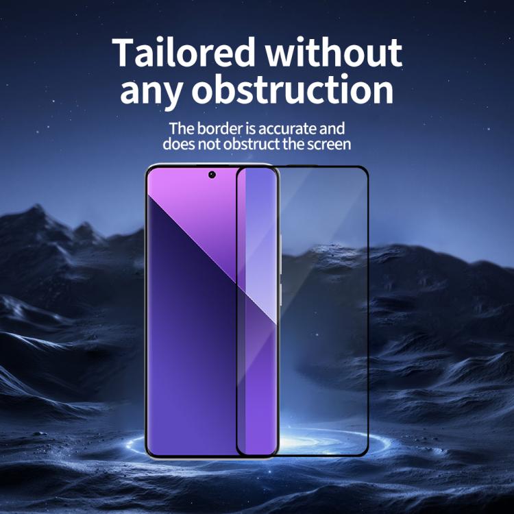 For Redmi Note 13 Pro+ 5pcs / Pack Do As You Wish Silk Screen Printed HD Tempered Glass Film - Black