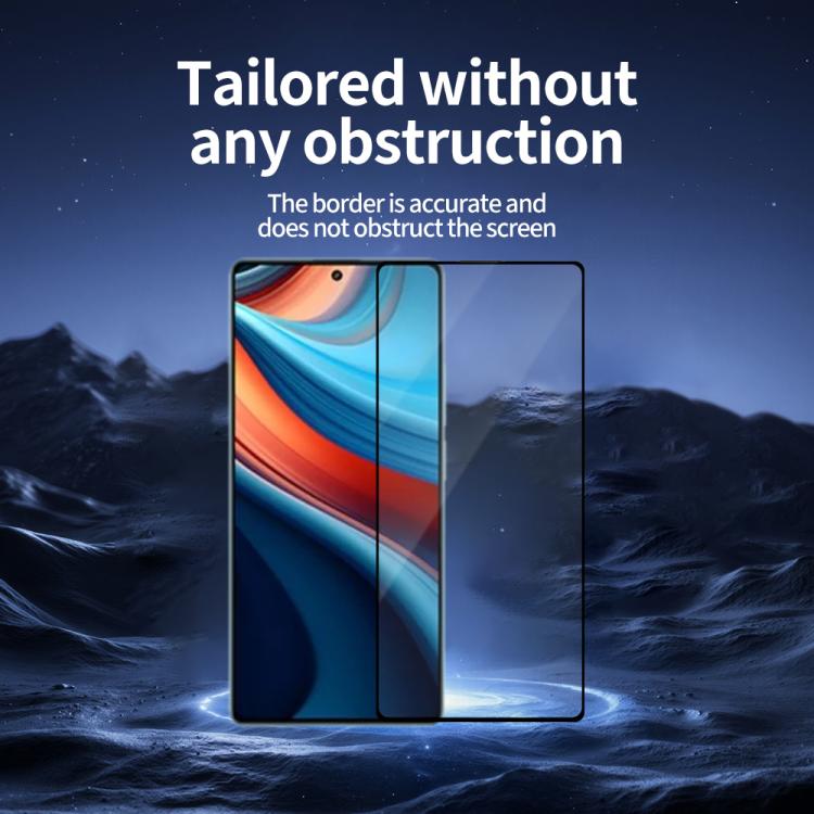 For Redmi Note 13R Pro 5pcs / Pack Do As You Wish Silk Screen Printed HD Tempered Glass Film - Black