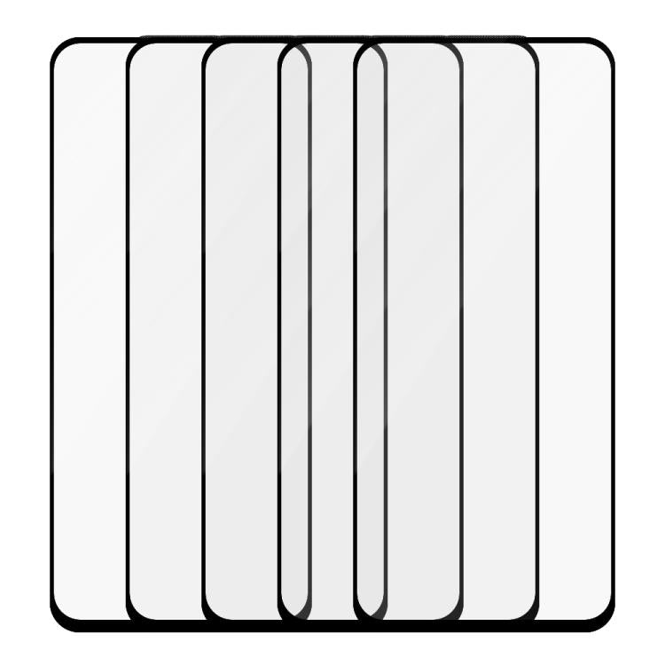 For Redmi Note 13R 5pcs / Pack Do As You Wish Silk Screen Printed HD Tempered Glass Film - Black