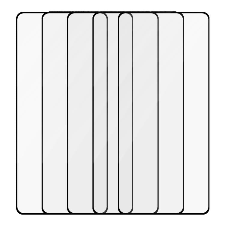 For Redmi Turbo 3 5pcs / Pack Do As You Wish Silk Screen Printed HD Tempered Glass Film - Black