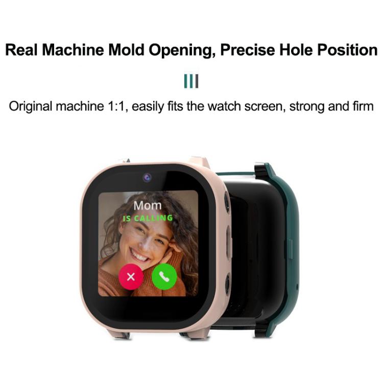 For Cosmo JrTrack 3 Tempered Glass Film Integrated PC Watch Protective Cover