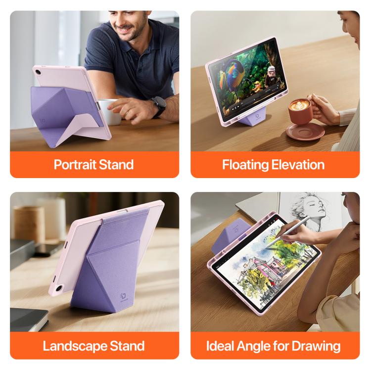 For Samsung Galaxy Tab A11+ / A9+ DUX DUCIS Vers Series PU + TPU Tablet Case