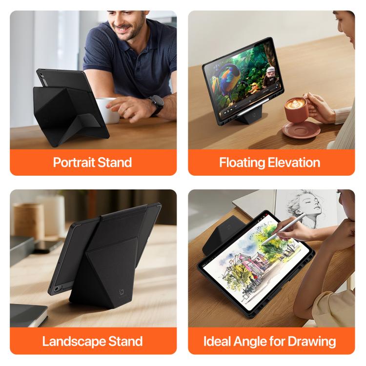 For Samsung Galaxy Tab S10 FE+ DUX DUCIS Vers Series PU + TPU Tablet Case