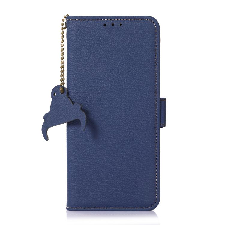 For Samsung Galaxy S26 5G Genuine Leather Mino Magnetic RFID Leather Phone Case