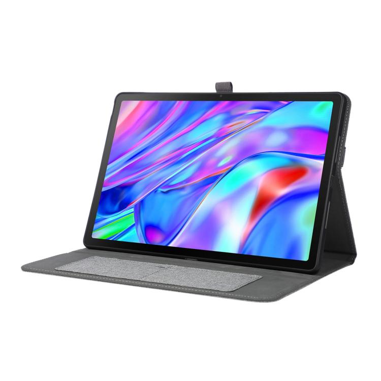 For Lenovo Xiaoxin Pad 12.1 Fabric Texture Horizontal Flip Leather Tablet Case with Hand Strap