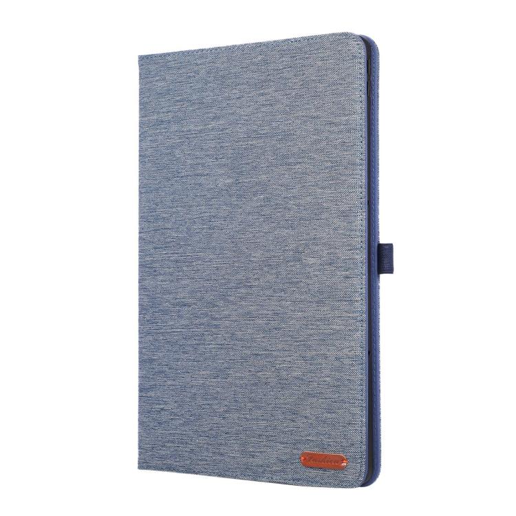 For Lenovo Xiaoxin Pad 12.1 Fabric Texture Horizontal Flip Leather Tablet Case with Hand Strap