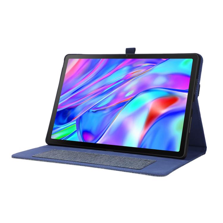 For Lenovo Xiaoxin Pad 12.1 Fabric Texture Horizontal Flip Leather Tablet Case with Hand Strap