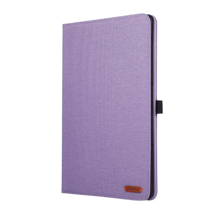 For Lenovo Xiaoxin Pad 12.1 Fabric Texture Horizontal Flip Leather Tablet Case with Hand Strap