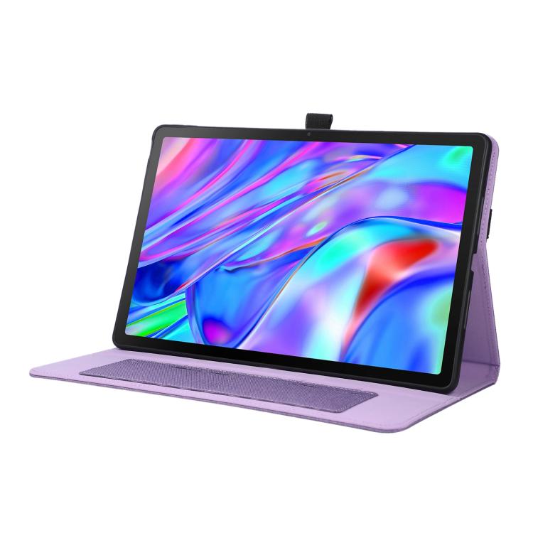 For Lenovo Xiaoxin Pad 12.1 Fabric Texture Horizontal Flip Leather Tablet Case with Hand Strap
