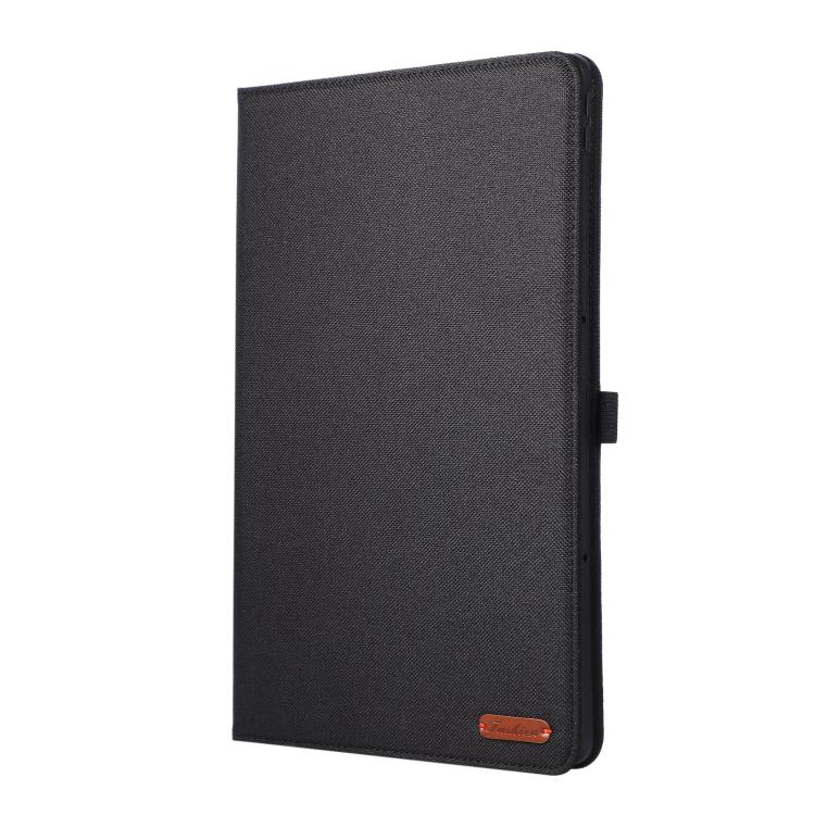 For Lenovo Xiaoxin Pad 12.1 Fabric Texture Horizontal Flip Leather Tablet Case with Hand Strap