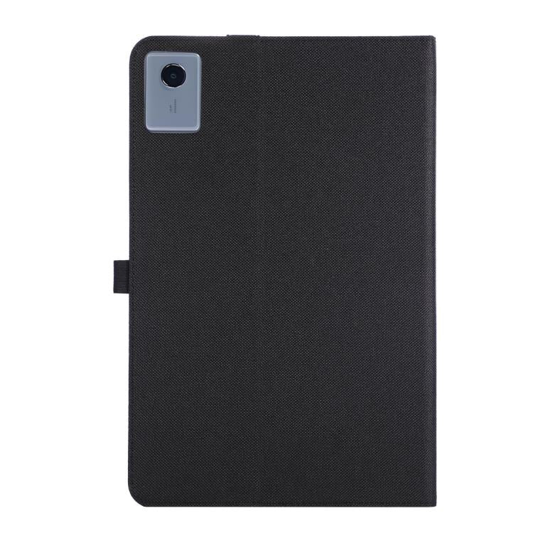 For Lenovo Xiaoxin Pad 12.1 Fabric Texture Horizontal Flip Leather Tablet Case with Hand Strap