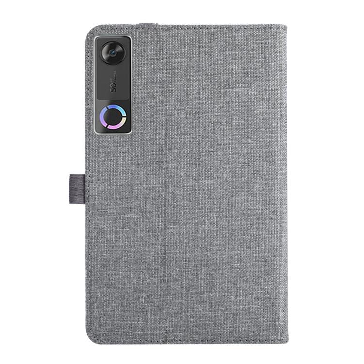 For Lenovo Legion Y700 Gen 5 Fabric Texture Horizontal Flip Leather Tablet Case with Hand Strap