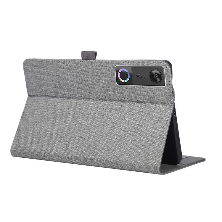 For Lenovo Legion Y700 Gen 5 Fabric Texture Horizontal Flip Leather Tablet Case with Hand Strap