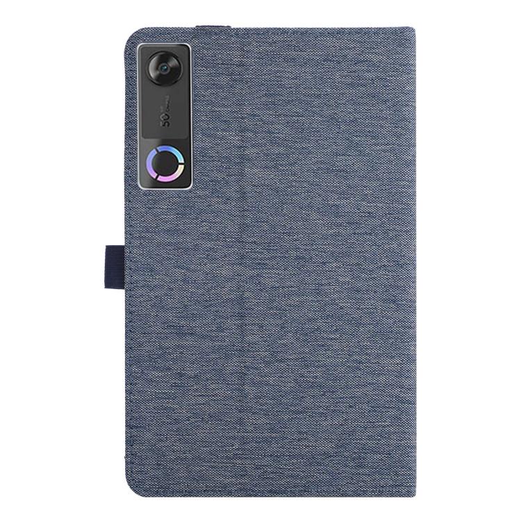 For Lenovo Legion Y700 Gen 5 Fabric Texture Horizontal Flip Leather Tablet Case with Hand Strap
