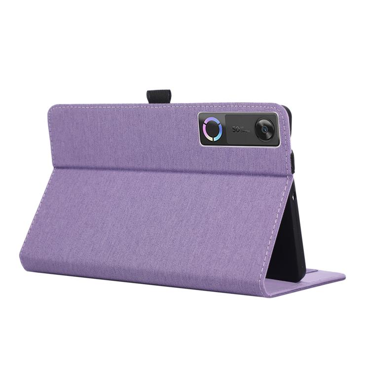 For Lenovo Legion Y700 Gen 5 Fabric Texture Horizontal Flip Leather Tablet Case with Hand Strap