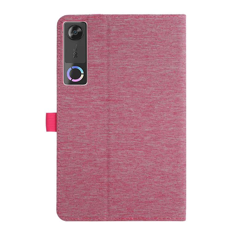For Lenovo Legion Y700 Gen 5 Fabric Texture Horizontal Flip Leather Tablet Case with Hand Strap