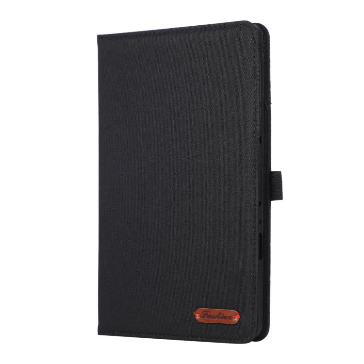 For Lenovo Legion Y700 Gen 5 Fabric Texture Horizontal Flip Leather Tablet Case with Hand Strap