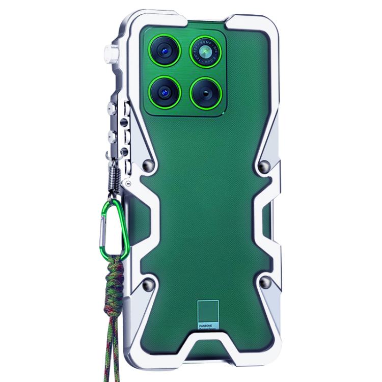 For Motorola Edge 70 5G Trigger Design Hollow Metal Frame Phone Case with Lanyard