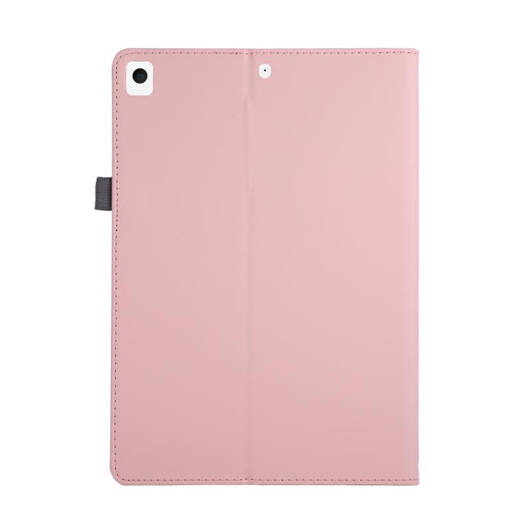 For iPad 10.2 2020 / 2019 / 10.5 2019 Macaron Color Hand Grip Leather Tablet Case with Holder