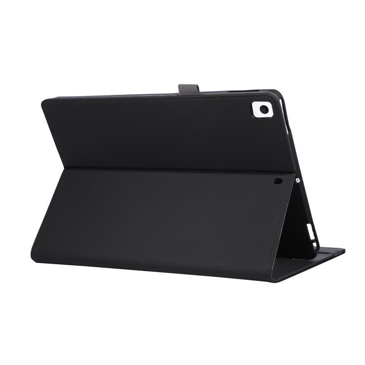 For iPad 10.2 2020 / 2019 / 10.5 2019 Macaron Color Hand Grip Leather Tablet Case with Holder