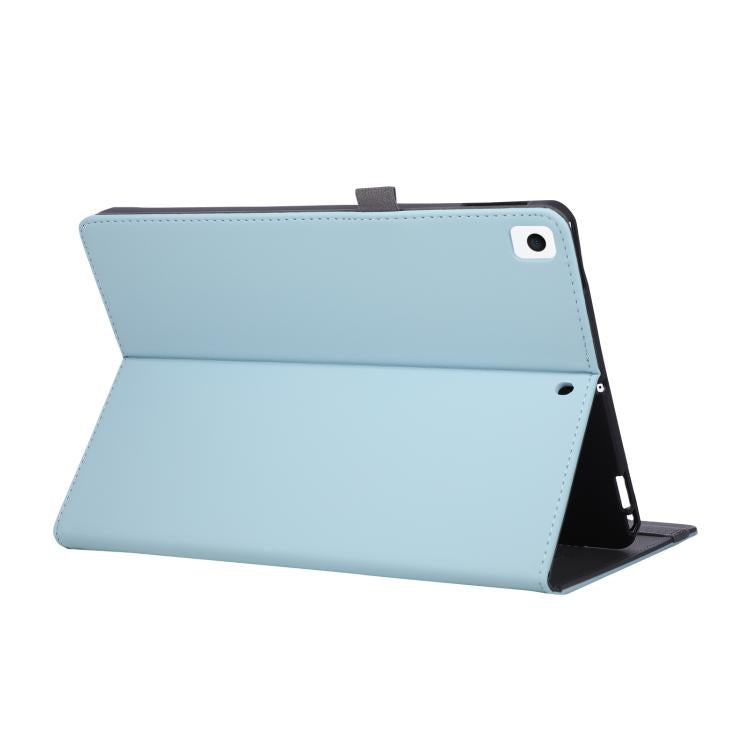 For iPad 10.2 2020 / 2019 / 10.5 2019 Macaron Color Hand Grip Leather Tablet Case with Holder
