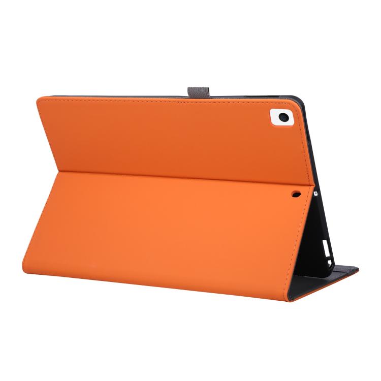 For iPad 10.2 2020 / 2019 / 10.5 2019 Macaron Color Hand Grip Leather Tablet Case with Holder
