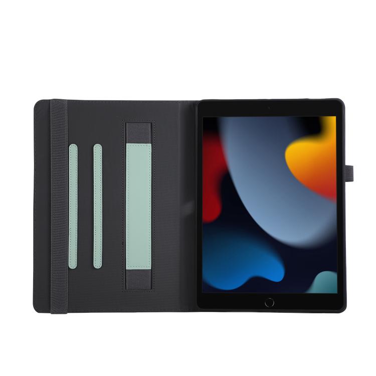 For iPad 10.2 2020 / 2019 / 10.5 2019 Macaron Color Hand Grip Leather Tablet Case with Holder